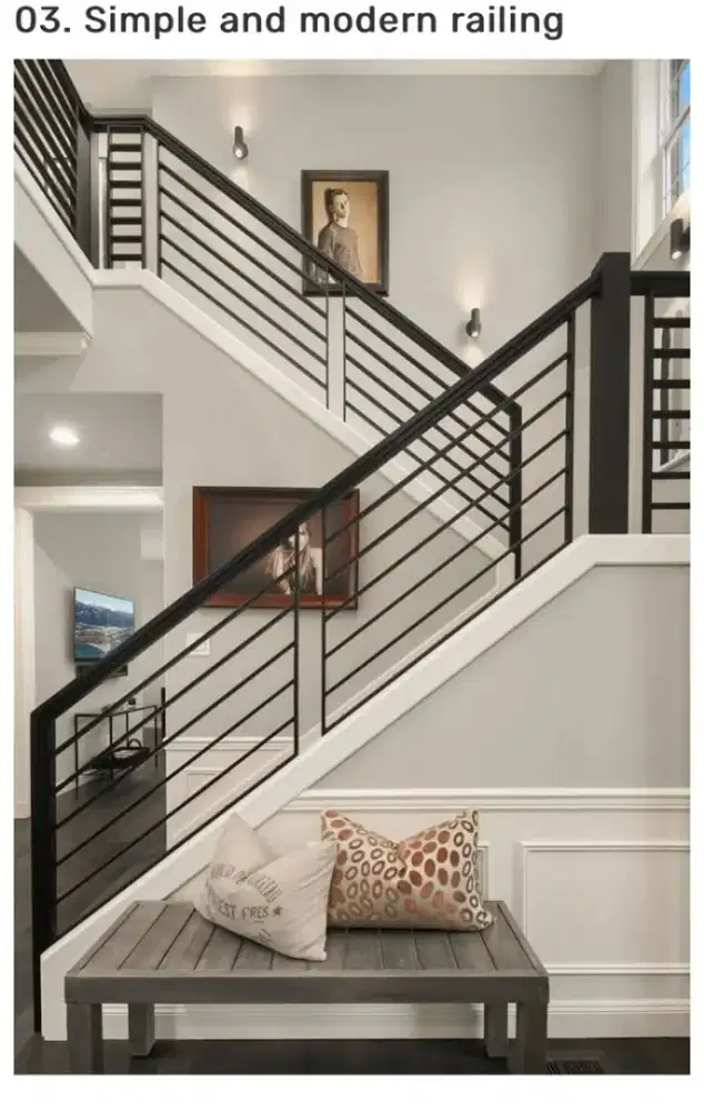 Railing Tangga Minimalis Simple Praktis