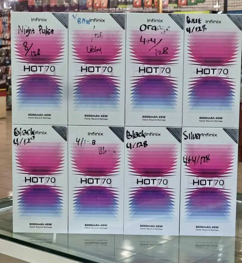 Ready stok infinix HOT 70 NEW semua varian ram