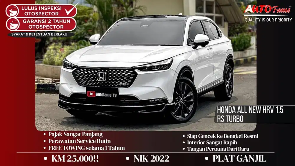 KM25RB Honda All New HRV 1.5 RS Turbo Tgn 1 Dr Br NIK 2022 Panoramic R