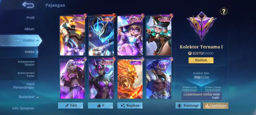 Akun ml pribadi 100% Aman