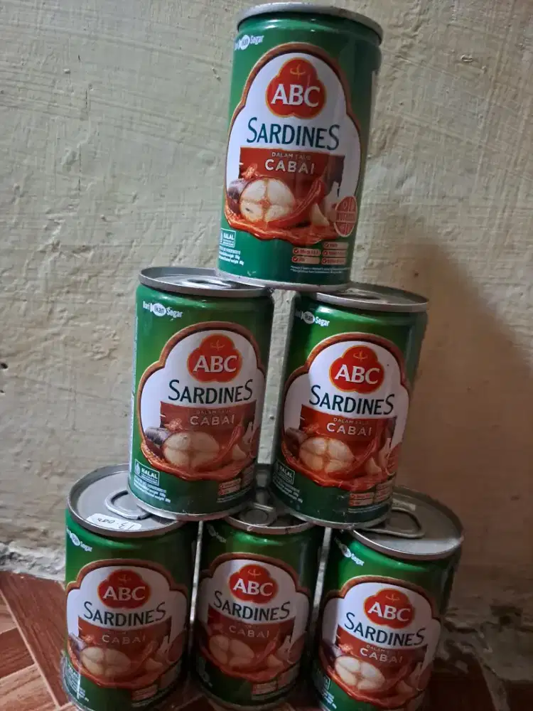 Sardines abc cabai, sardinies maya uk kecil & uk besar dan garam