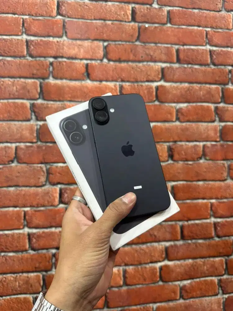 iphone 16 plus 128 black ibox second
