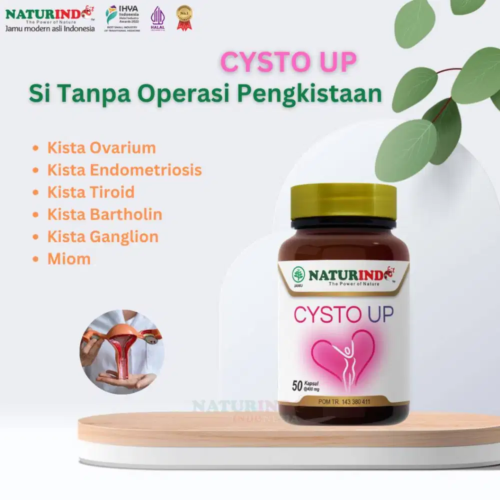 Jamu Modern Naturindo Cysto Up Mengatasi Kista Ovarium Miom Kista
