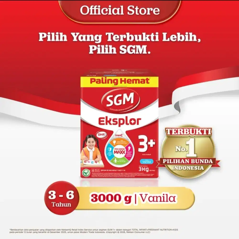 Jual Susu SGM 3 Tahun baru