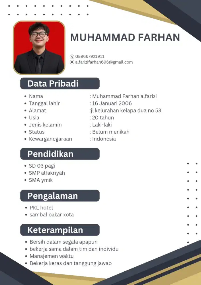 Info lowongan pekerjaan