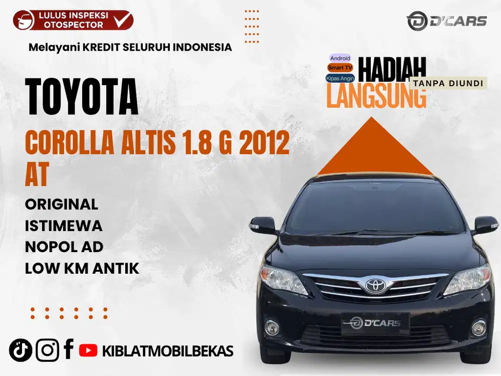 TOYOTA COROLLA ALTIS 1.8 MATIC 2012 SUPER LOW KM