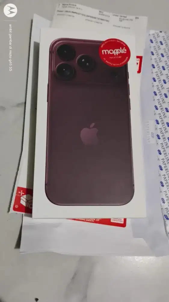 iPhone 18 Pro 256GB Burgundy Segel Baru