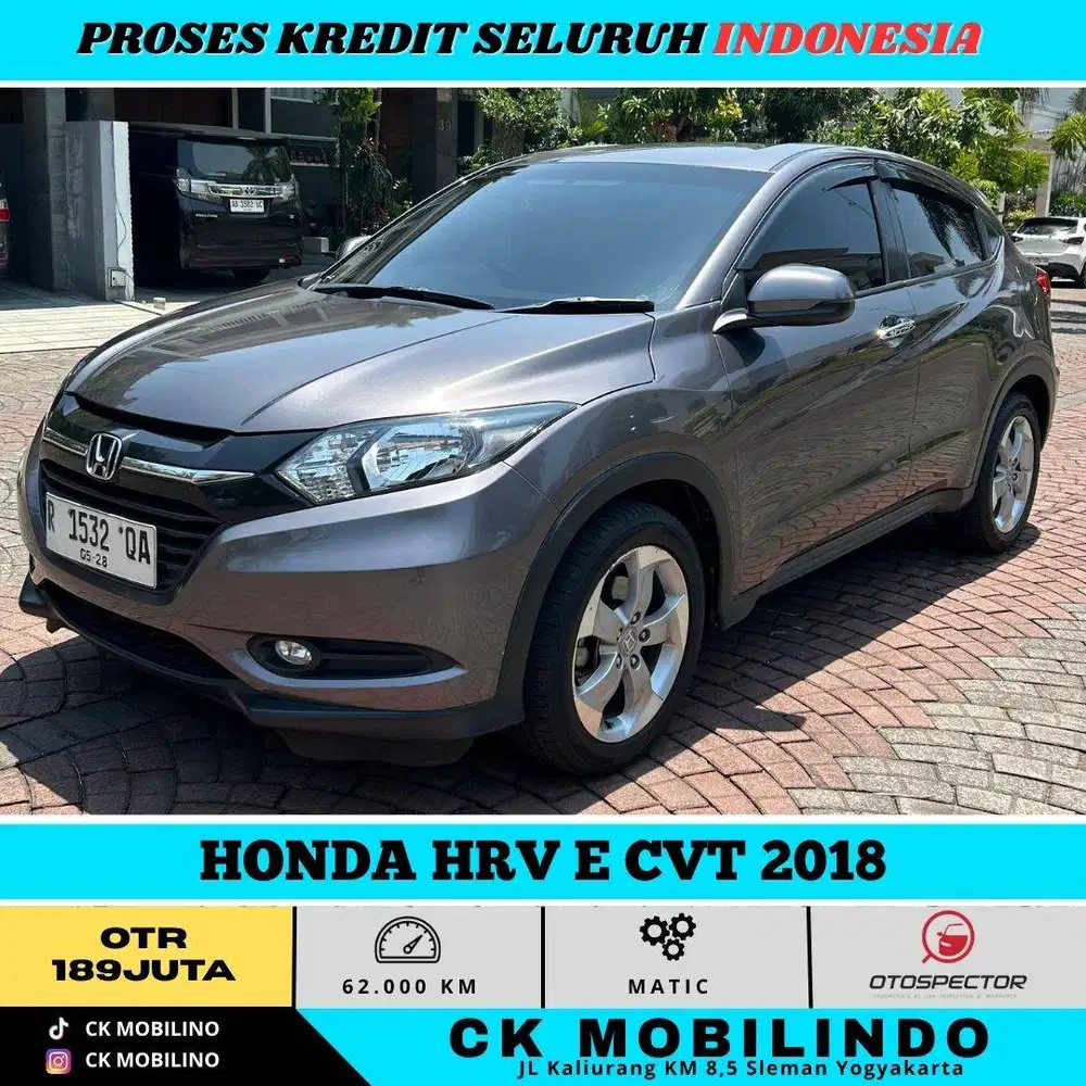HONDA HRV E CVT 2018 SILVERSTONE PEMAKAIAN 2019 KREDIT MURAH PROMO