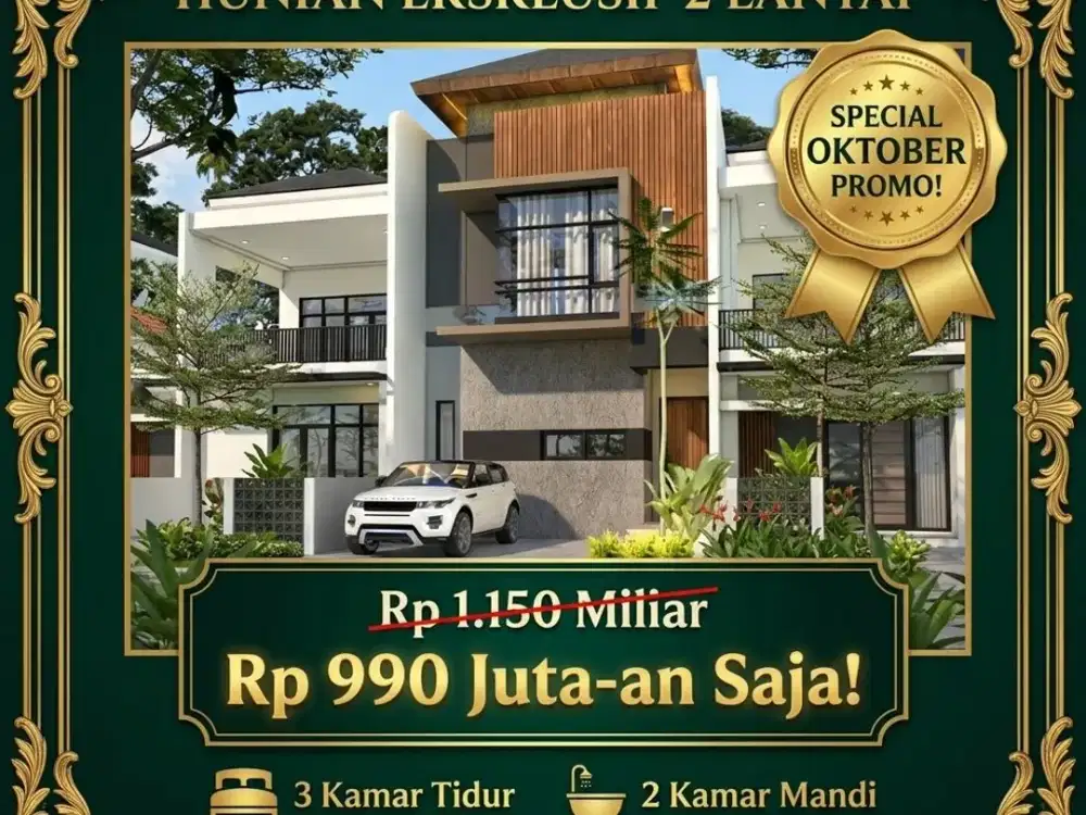 Rumah 2 Lantai Bandung Udara Sejuk