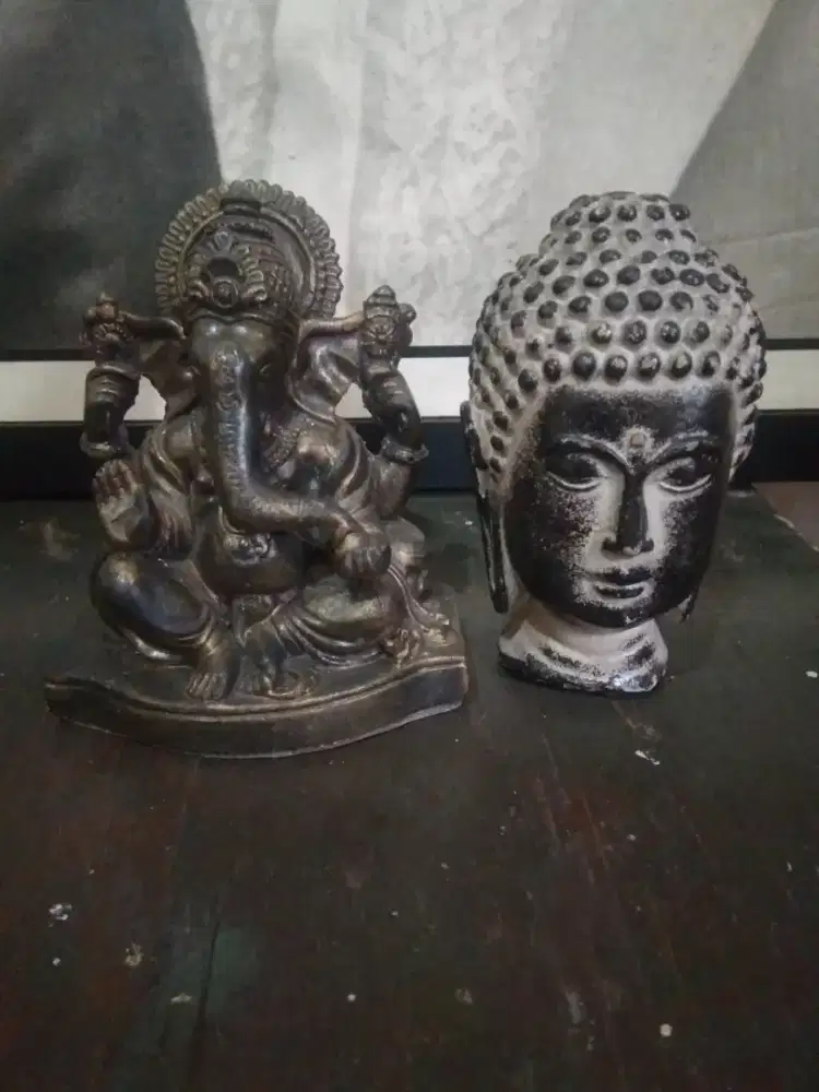 PATUNG LORD GANESH GANESHA & KEPALA SANG BUDDHA SOUVENIR BALI