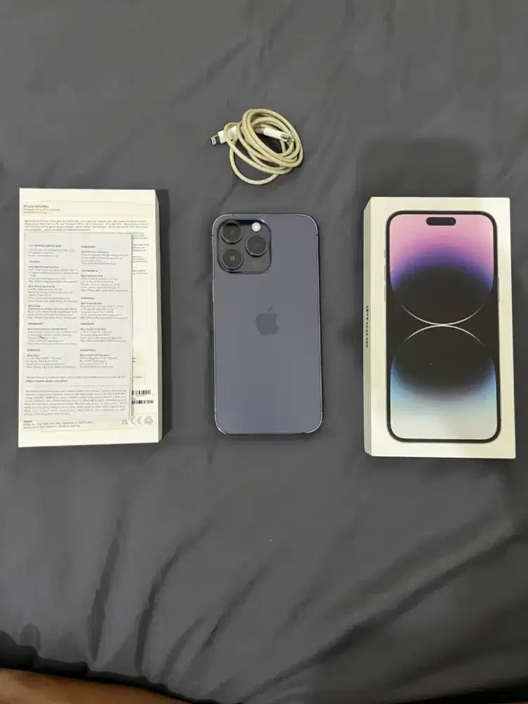 Iphone 14 pro max 128gb deep purple garansi resmi iBox