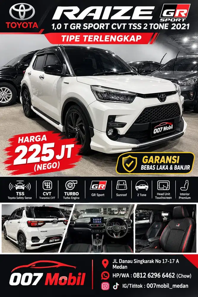 Toyota Raize 1,0 T GR Sport CVT TSS 2021, 2022, 2023 , Rocky , WRV
