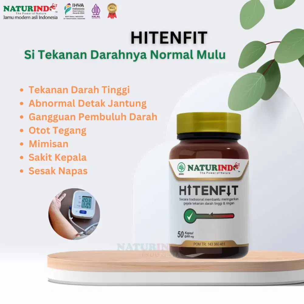 Jamu Modern Naturindo Hitenfit Atasi Darah Tinggi Mimisan Sesak Nafas