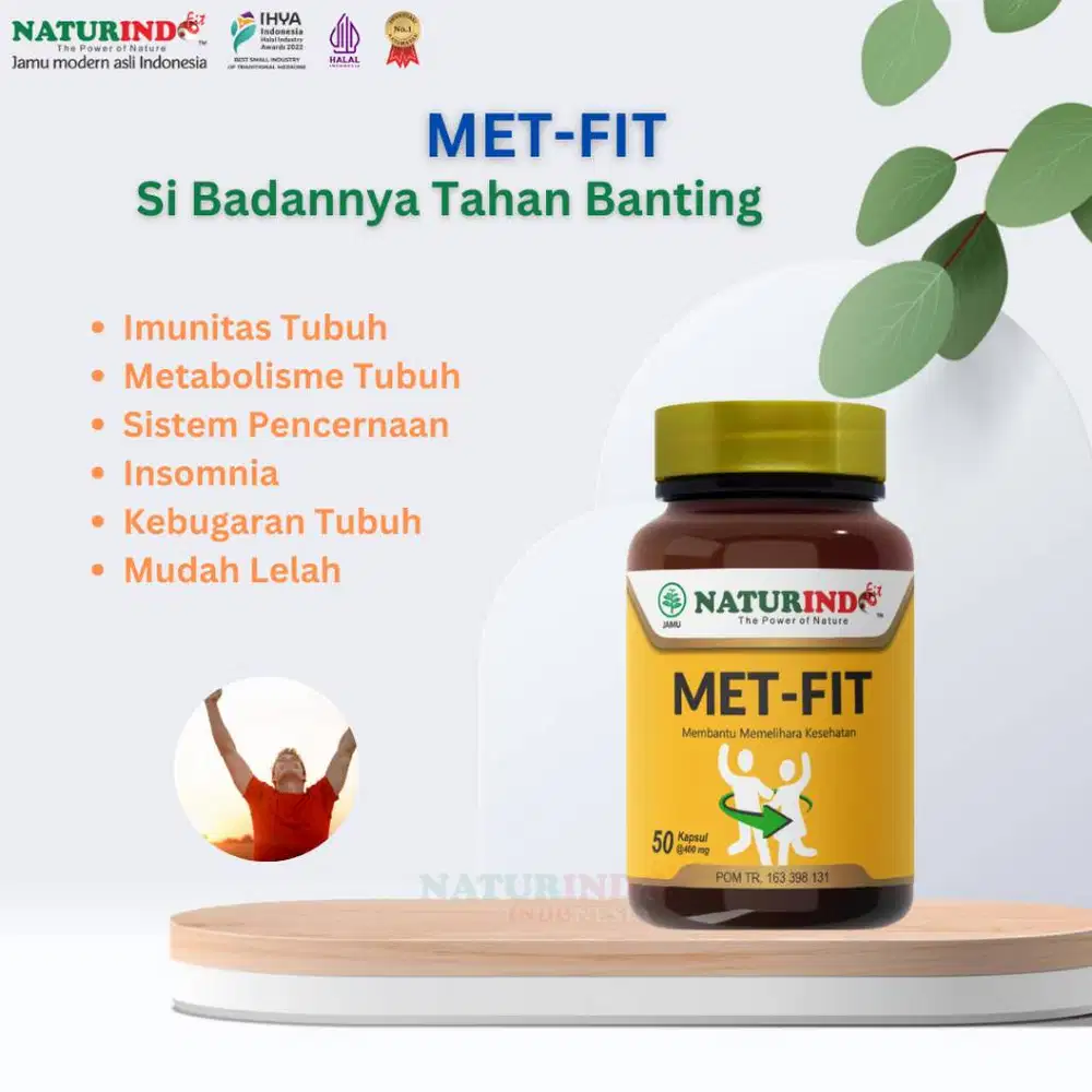 Jamu Modern Naturindo Metfit Daya Tahan Tubuh Insomnia Sistem Pencerna