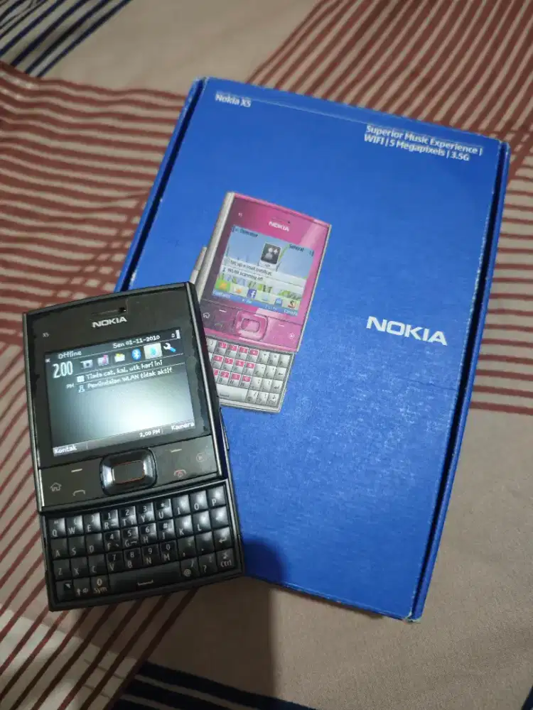 Nokia X5-01 Black hp dusbook sinyal regist ex koleksi pribadi