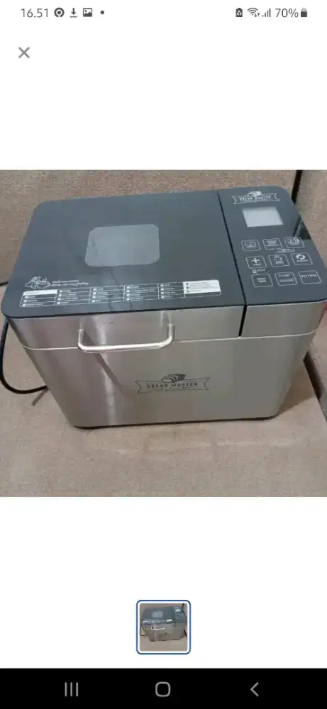 Dijual bread master