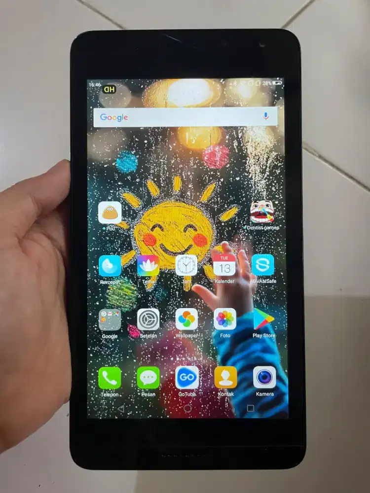 Tablet ADVAN TAB I7 PLUS 4GLTE,KARTU bisa,wifi juga bisa,ram 2/16GB