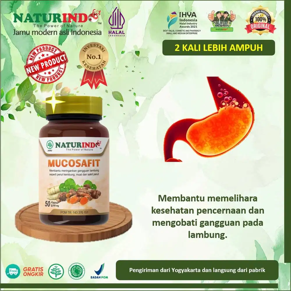 Jamu Modern Naturindo Mucosafit Mengatasi Asam Lambung Gerd Maag