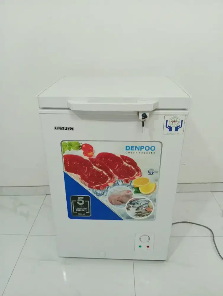 Freezer Box Merk Denpoo 100 Liter mulus murah bandung