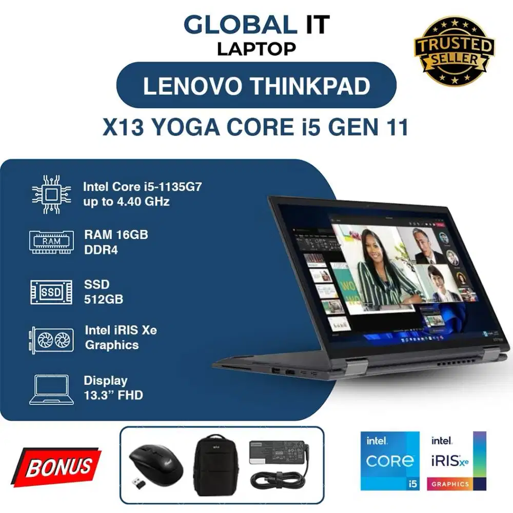 LENOVO X13 YOGA G2 CORE i5 GEN 11 (TS) | RAM 16GB | SSD 512GB |