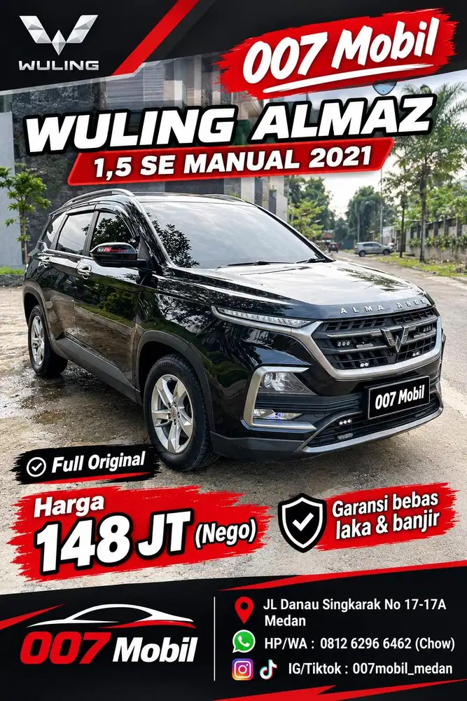 Wuling Almaz 1,5 SE Manual 2021 , 2020, 2019 , Cortez , Confero , CRV