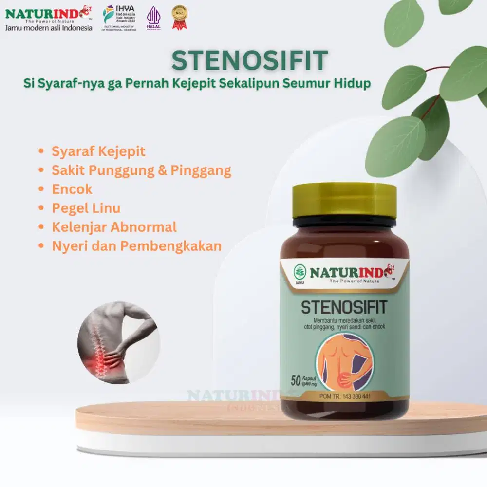 Jamu Modern Naturindo Stenosifit Mengatasi Pegal Linu Encok Sakit Pung