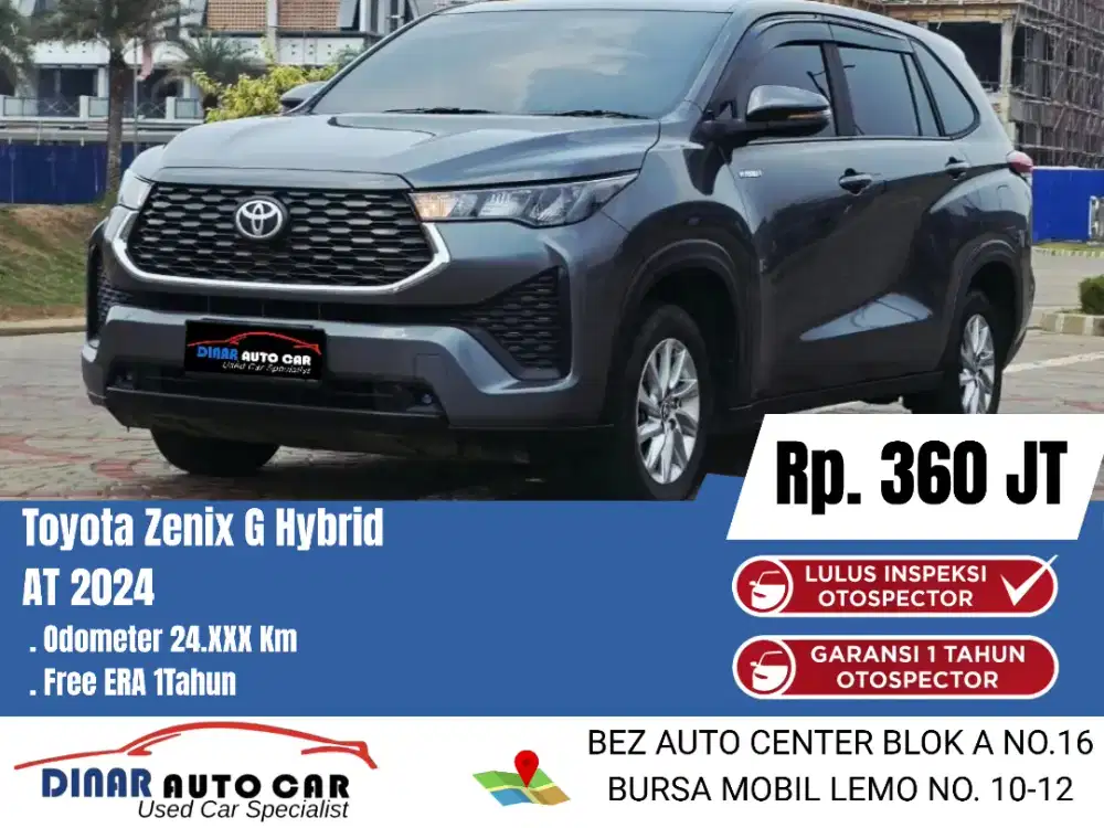 (25Jt) Innova Zenix G HEV 2024 Matic 24Rb Warenty Service On*Dinar Aut