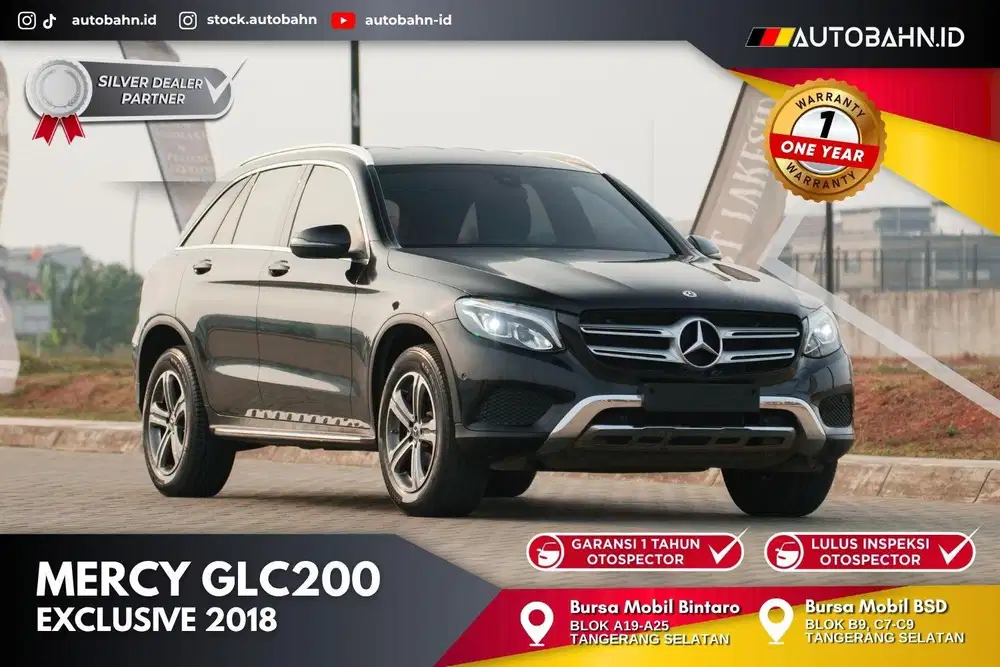 Mercedes Benz GLC200 Exclusive 2017 Black Warranty x3 x1 gla200 c200