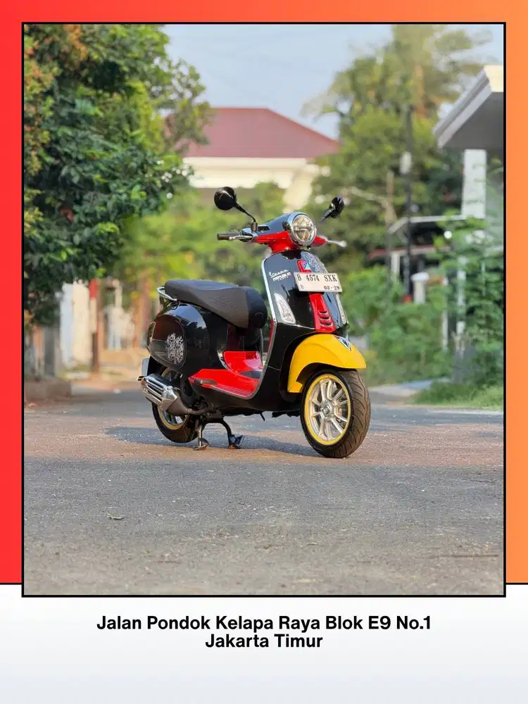 TERMURAH VESPA PRIMAVERA 150 IGET MICKEY MOUSE EDITION 2023 HITAM