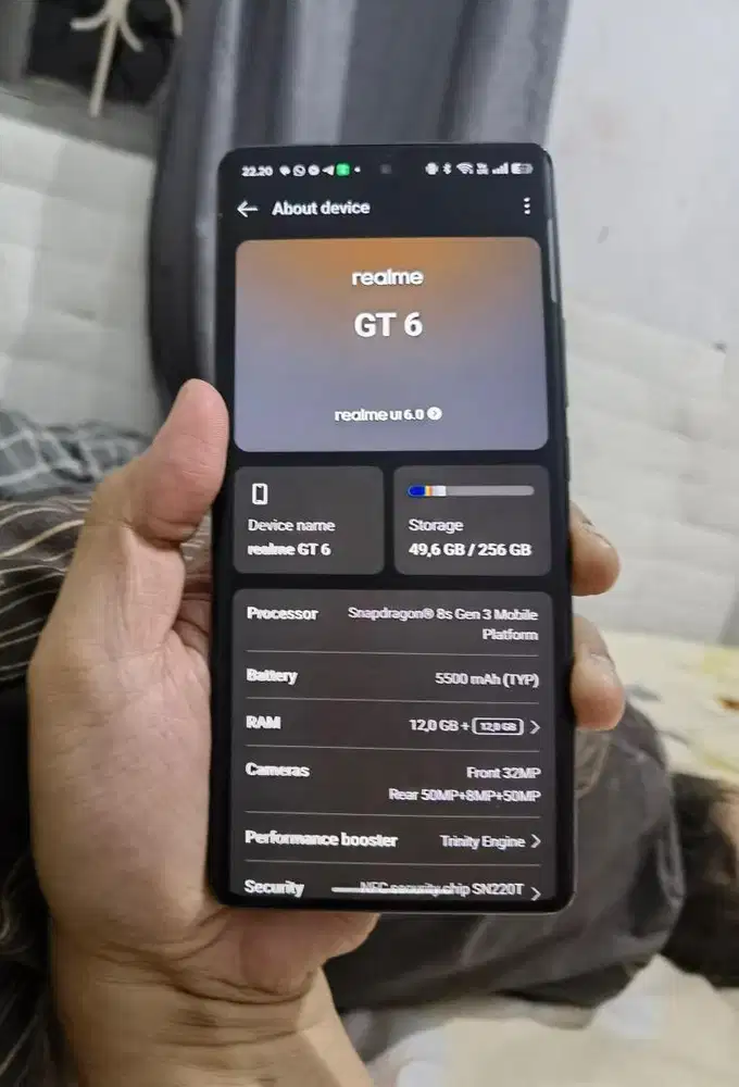 Realme GT 6 12/256 resmi indo batangan