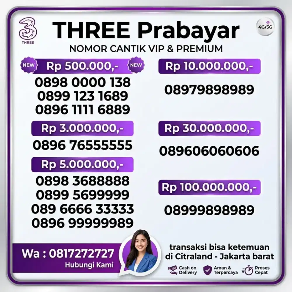 NOMOR CANTIK KOLEKSI THREE