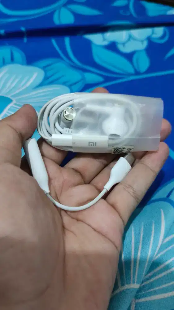 Headset original xiaomi + converter sambungan headset type c to audio