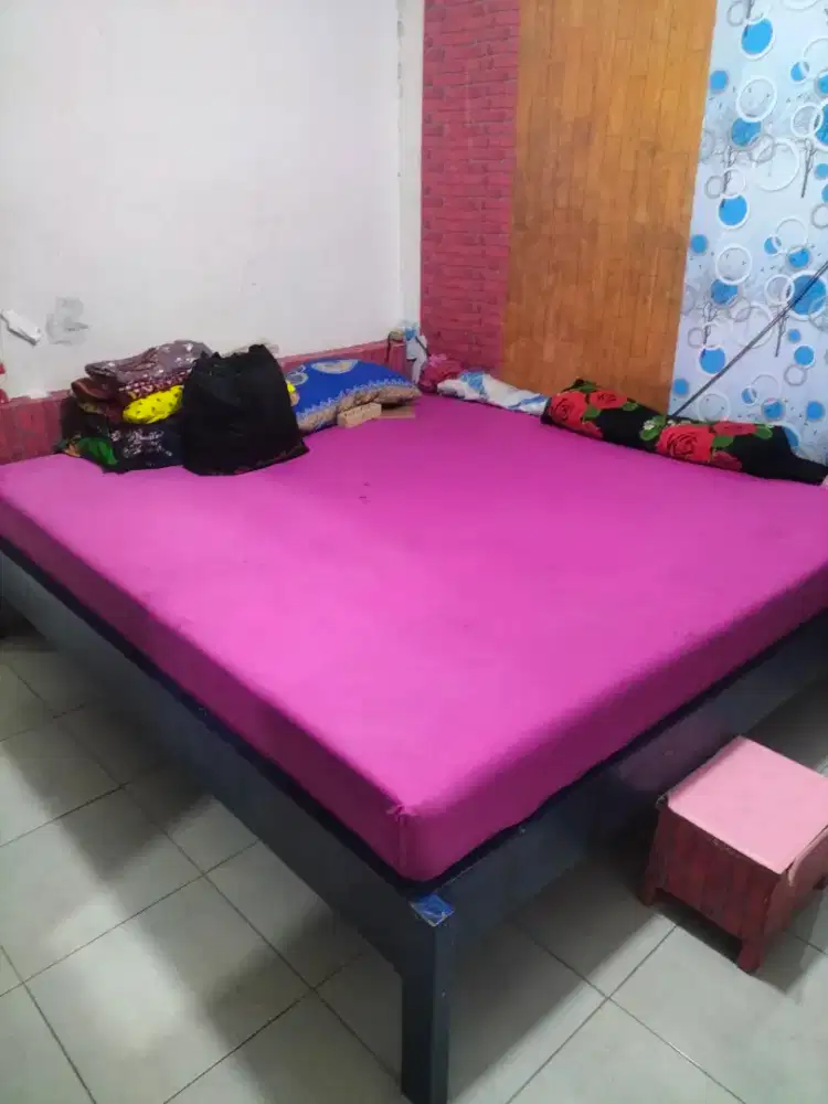 Kasur inoac jumbo + ranjang kasur kayu