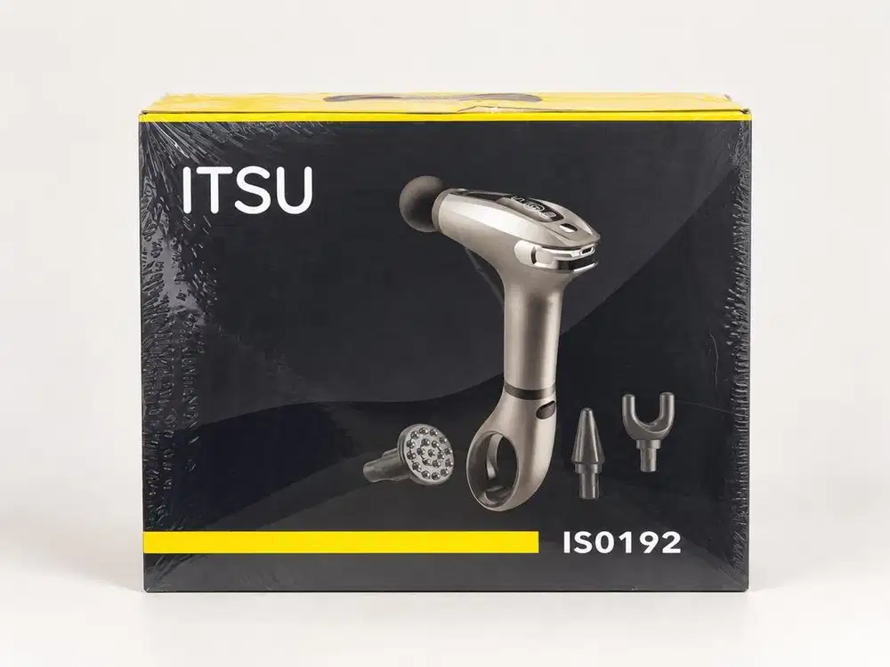 Itsu Massage Gun Baru Jual karena tidak pakai alat pijat