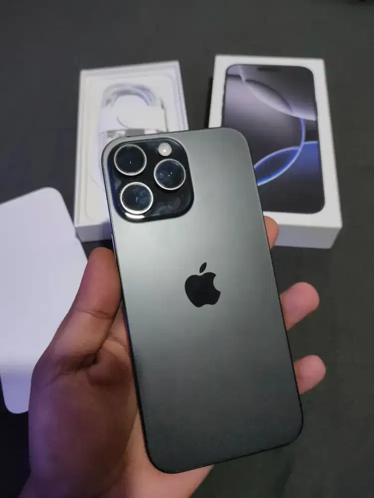 iPhone 16 Pro Max 256 BH 91% Fullset Mulus Trade in Boleh Cocok Gas