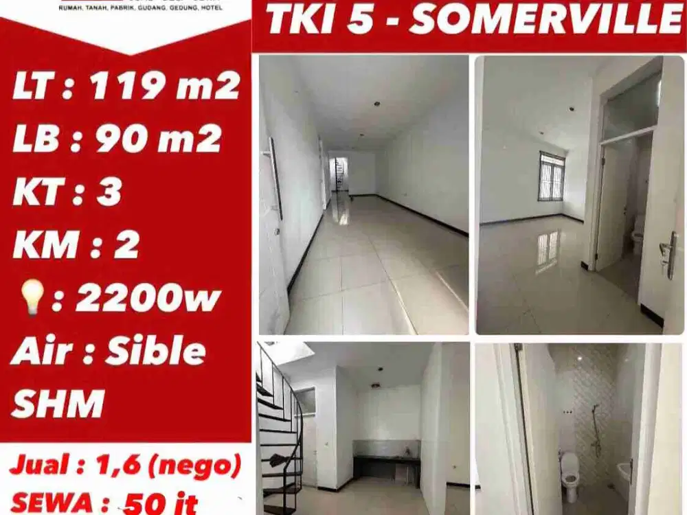JUAL / SEWA RUMAH TKI V SOMMERVILLE