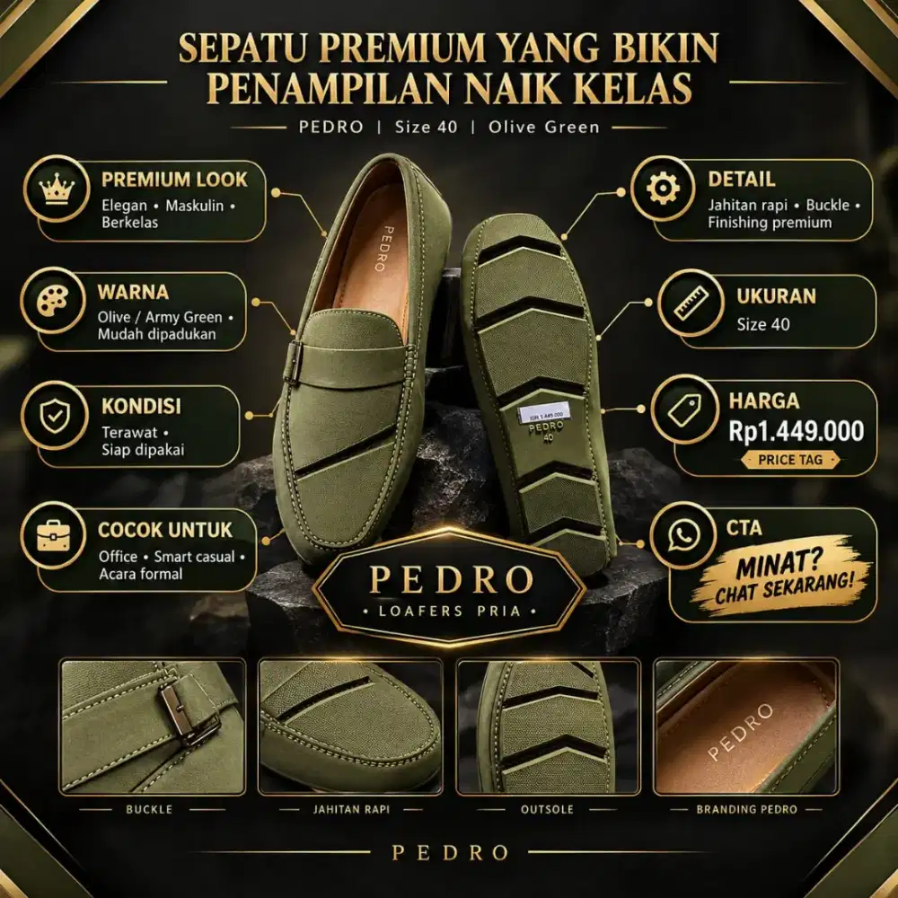 Sepatu Pedro like new