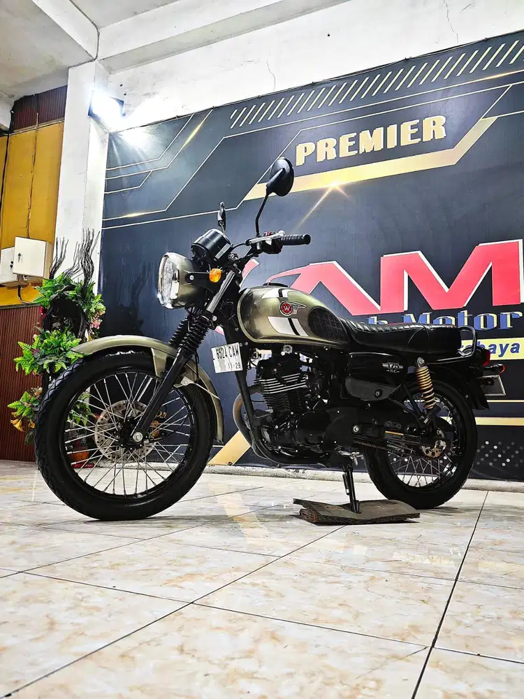Kawasaki W 175 CAFE metalic smoke gold mewah th 2024. Anugerah motor