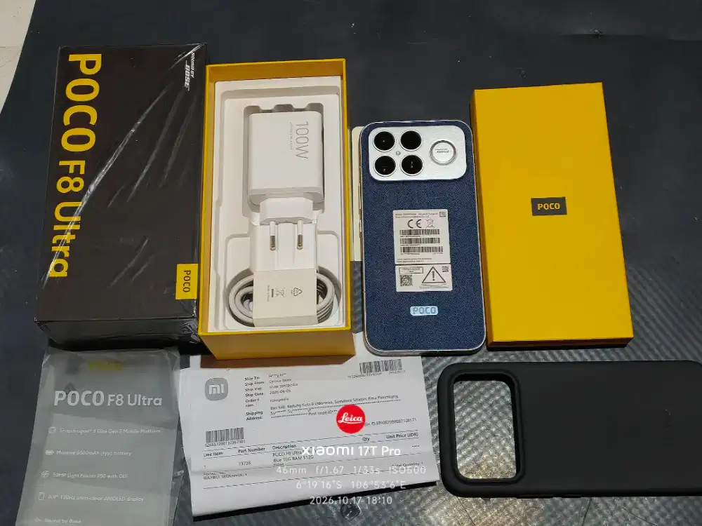 Poco F8 ultra 16/512 GB denim fullset original mulus like new