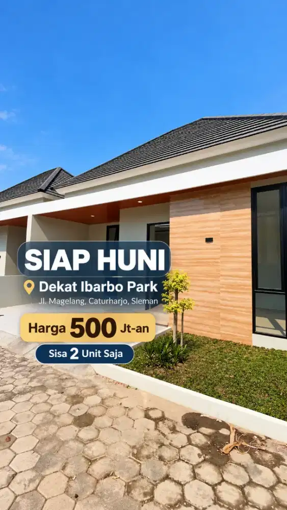 Sisa 2 Unit Siap Huni Dekat IbarboPark Polres Sleman Caturharjo Slema