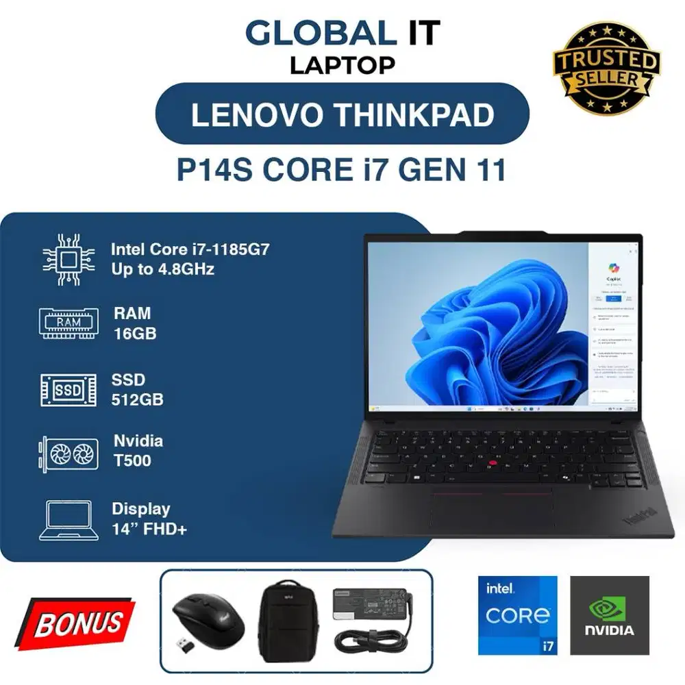 LENOVO P14S G2 CORE i7 GEN 11 | RAM 16GB | SSD 512GB