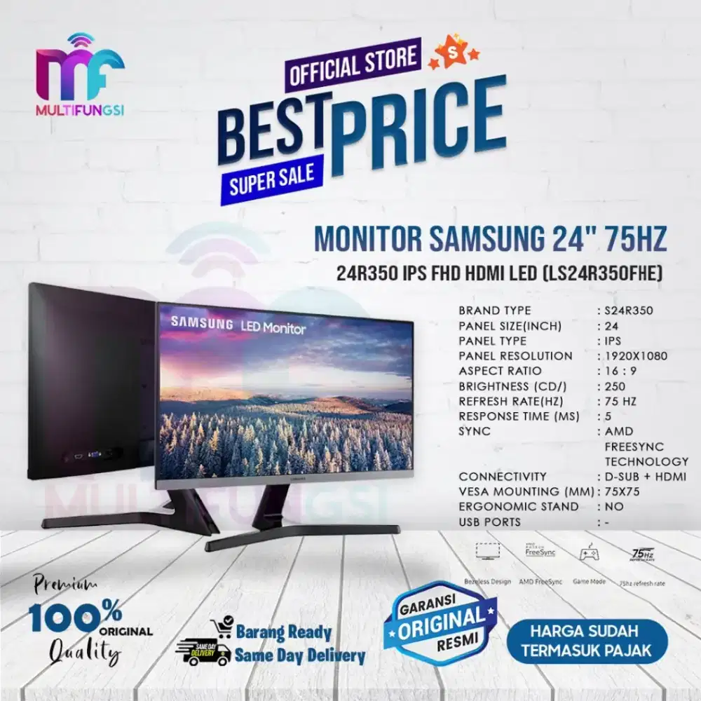 MONITOR SAMSUNG 24 75HZ