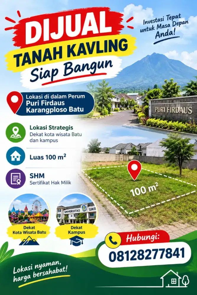 Dijual Tanah Kavling Siap Bangun