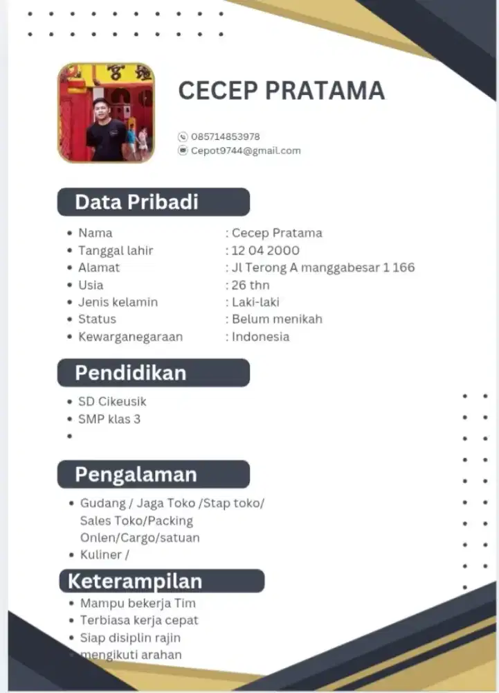 Mencari pekerjaan apa saja
