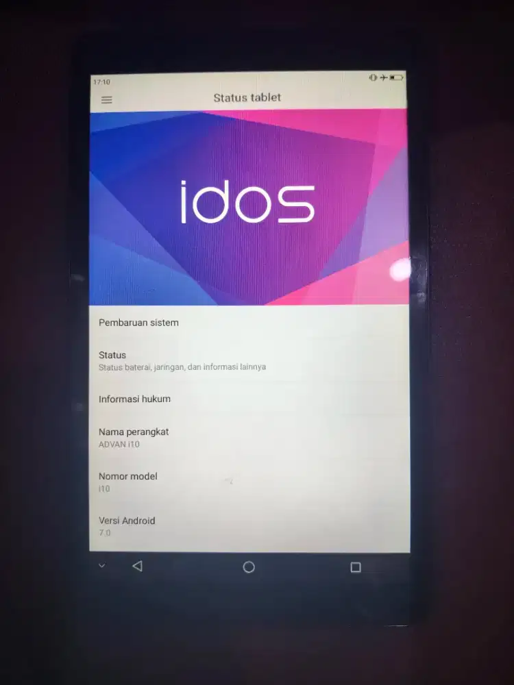 Advan 10i Kali minat