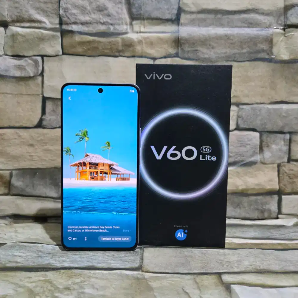 Vivo V60 Lite 5G 8/256 Blue Fulset segel mulus 95%