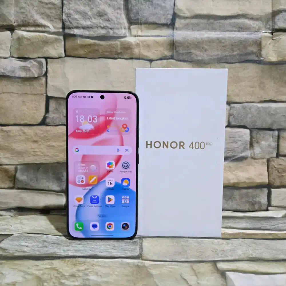 Honor 400 5G 12/512 Black Kelengkapan Hp dan Dos aja,segel mulus 98%