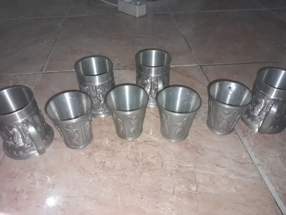 Gelas 1 set vintage singapura