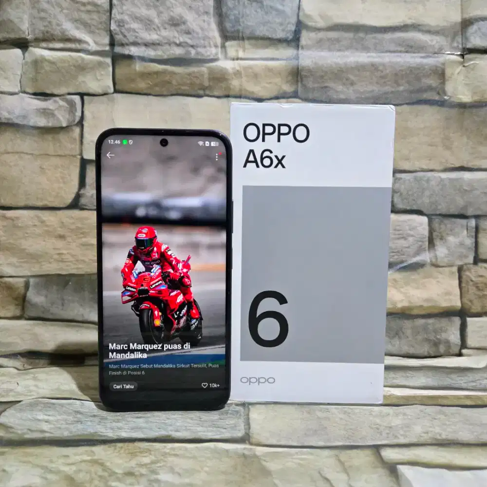 Oppo A6x 4/64 4G Ungu Fulset segel mulus 98% Garansi panjang