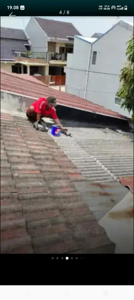 Atap bocor kanopi atap bajarigan terpasang dll